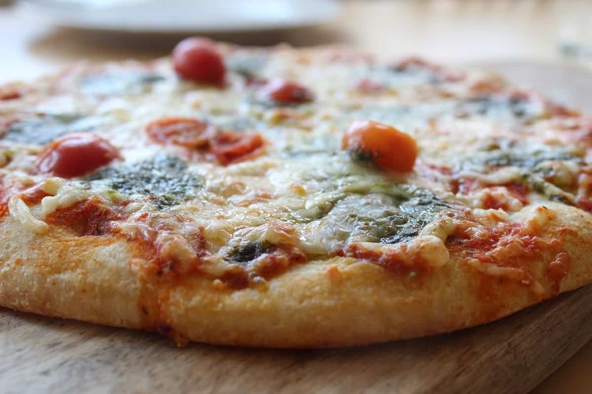 an image of a baked frozen pizza with a soft crust