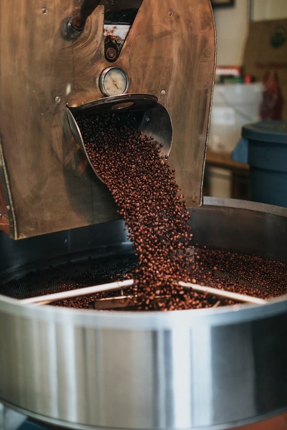 coffee beans being processed and fermented